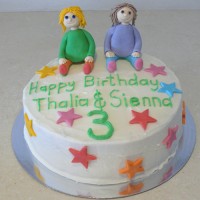 Simple Figurine - Twins Cake